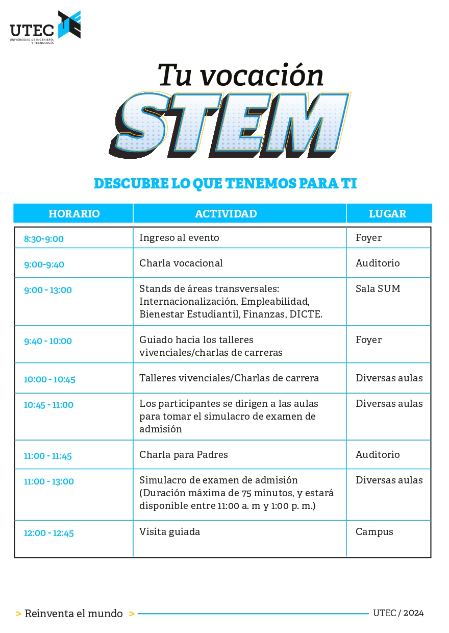 Programa Tu Vocacion STEM